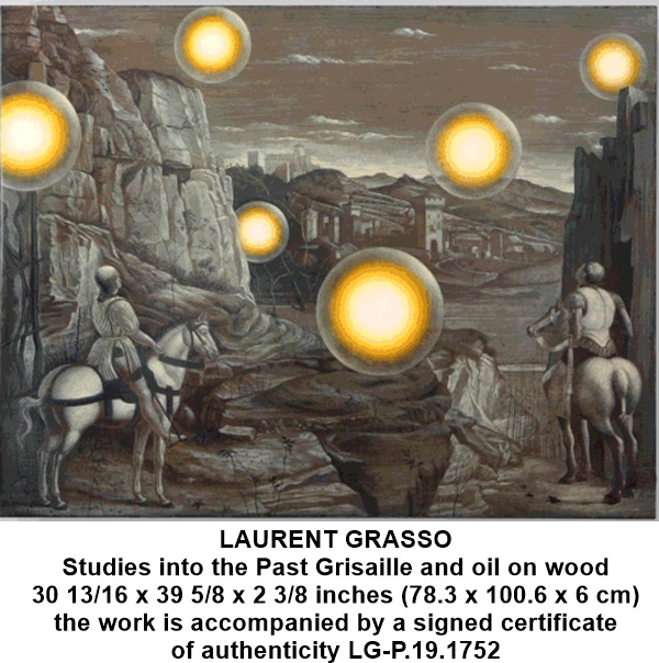 LAURENT GRASSO

Studies into the Past

Grisaille and oil on wood

30 13/16 x 39 5/8 x 2 3/8 inches (78.3 x 100.6 x 6 cm)

the work is accompanied by a signed certificate of authenticity

LG-P.19.1752