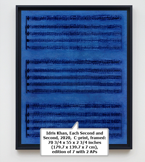 click to enlarge- double click to reduce Idris Khan, Each Second and Second, 2020, C-print, framed: 70 3/4 x 55 x 2 3/4 inches (179.7 x 139.7 x 7 cm), edition of 7 with 2 APs