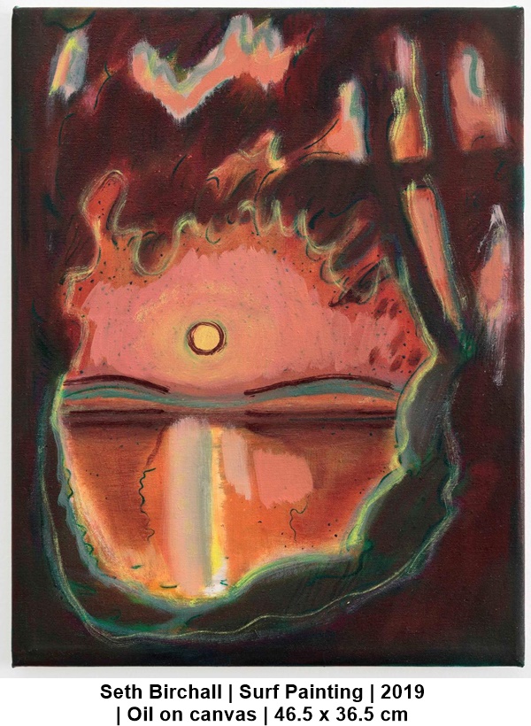 click to enlarge- double click to reduce Seth Birchall | Surf Painting | 2019 | Oil on canvas | 46.5 x 36.5 cm