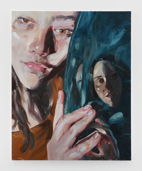 click to enlarge- double click to reduce
Jenna Gribbon
A Reflection Held, 2024
oil on linen
80 x 64 x 1 3/8 inches
(203.2 x 162.6 x 3.5 cm)