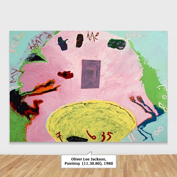 click to enlarge- double click to reduce Oliver Lee Jackson, Painting (11.30.80), 1980