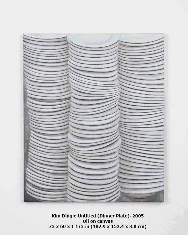 Kim Dingle
Untitled (Dinner Plate), 2005
Oil on canvas
72 x 60 x 1 1/2 in (182.9 x 152.4 x 3.8 cm)
