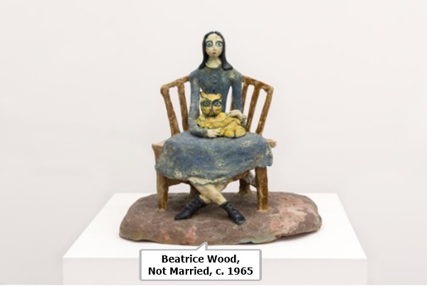 click to enlarge- double click to reduce Beatrice Wood, Not Married, c. 1965