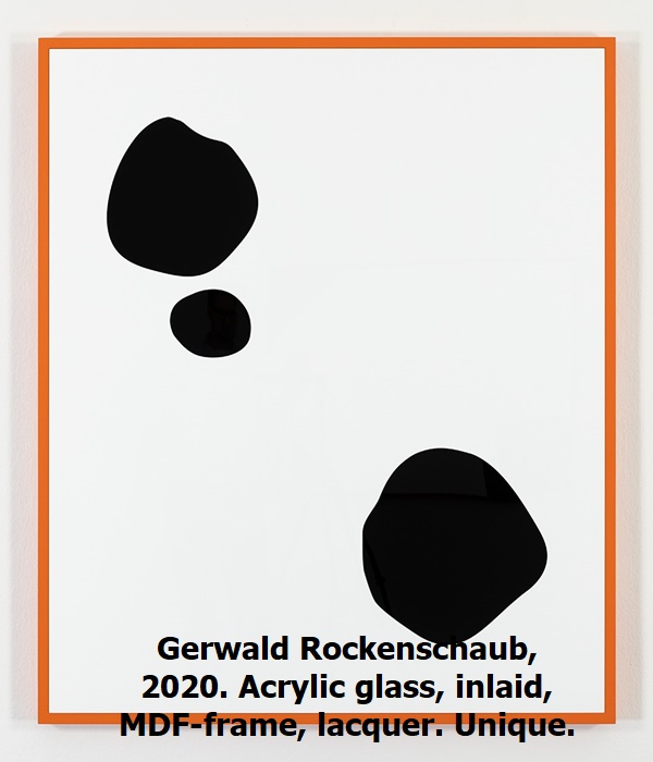 click to enlarge- double click to reduce Gerwald Rockenschaub, 2020. Acrylic glass, inlaid, MDF-frame, lacquer. Unique.