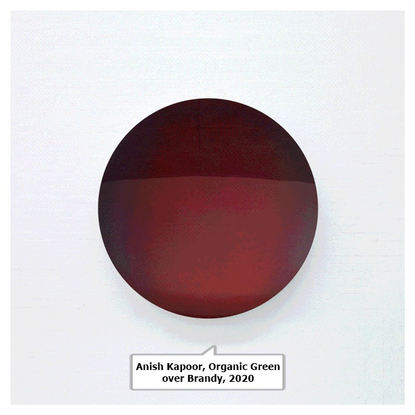 Anish Kapoor, Organic Green over Brandy, 2020