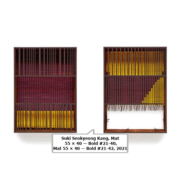 Suki Seokyeong Kang, Mat 55 × 40 — Bold #21-40, Mat 55 × 40 — Bold #21-42, 2021