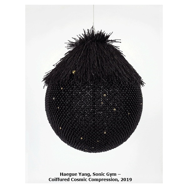 click to enlarge- double click to reduce Haegue Yang, Sonic Gym – Coiffured Cosmic Compression, 2019