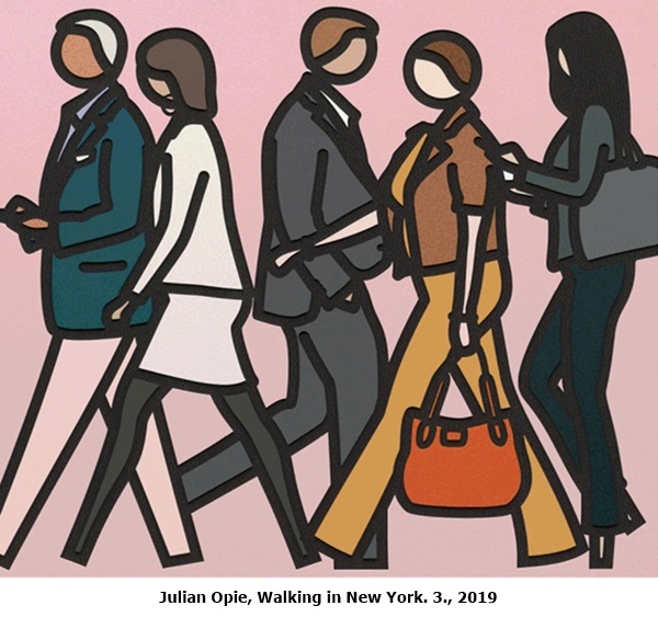 Julian Opie, Walking in New York. 3., 2019