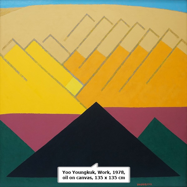 Yoo Youngkuk, Work, 1978, oil on canvas, 135 x 135 cm