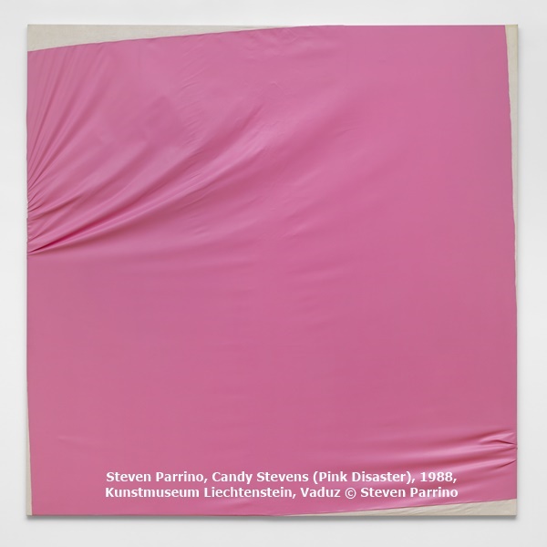 click to enlarge- double click to reduce Steven Parrino, Candy Stevens (Pink Disaster), 1988, Kunstmuseum Liechtenstein, Vaduz © Steven Parrino