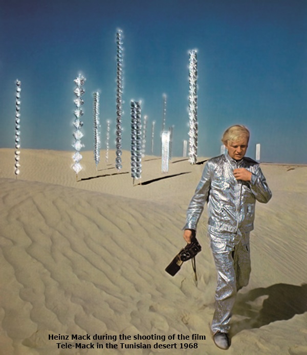 Heinz Mack during the shooting of the film Tele-Mack in the Tunisian desert
1968