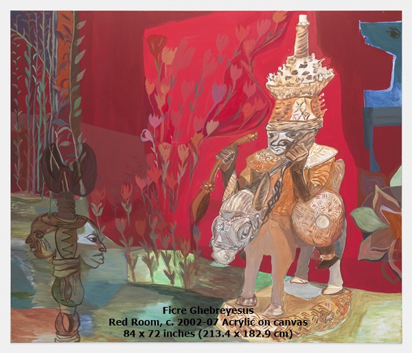 Ficre Ghebreyesus
Red Room, c. 2002-07
Acrylic on canvas
84 x 72 inches (213.4 x 182.9 cm)