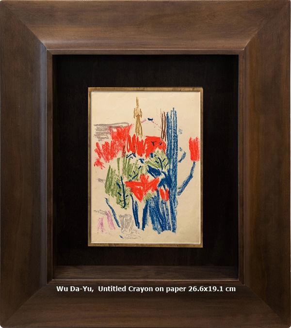 Wu Da-Yu,  Untitled Crayon on paper 26.6x19.1 cm