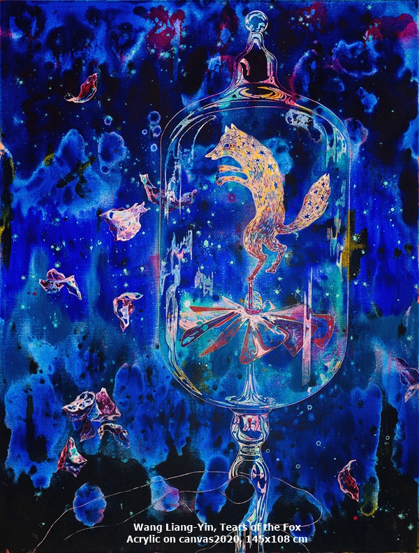 Wang Liang-Yin, Tears of the Fox 
Acrylic on canvas2020, 145x108 cm