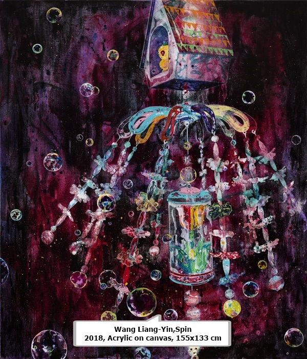Wang Liang-Yin,Spin
2018, Acrylic on canvas, 155x133 cm 