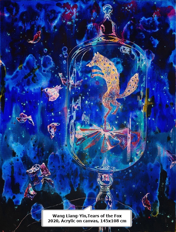 Wang Liang-Yin,Tears of the Fox
2020, Acrylic on canvas, 145x108 cm 