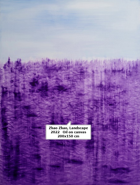 click to enlarge- double click to reduce Zhao Zhao, Landscape
2022 Oil on canvas 200x150 cm