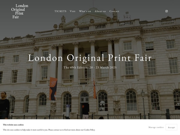 click to enlarge- double click to reduce 53 galleries at London Original Print Fair 2025 UNITED KINGDOM - 20 > 23 March, 2025 @londonprintfair