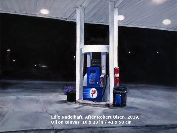 click to enlarge- double click to reduce Edie Nadelhaft, After Robert Olsen, 2019, Oil on canvas, 16 x 23 in / 41 x 58 cm