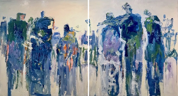 click to enlarge- double click to reduce Walter Redondo
Untitled, 54 x 50 in. ea.