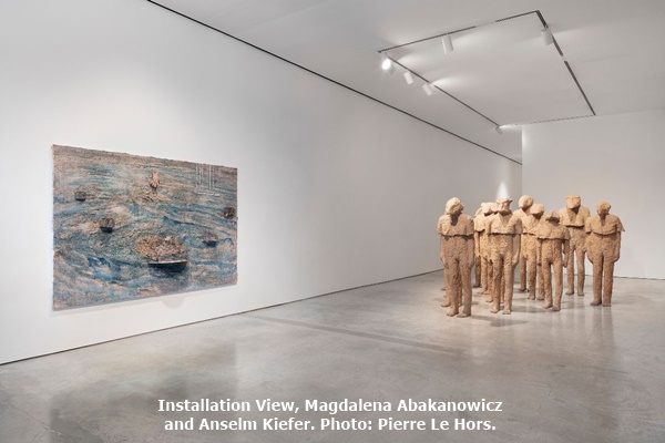 click to enlarge- double click to reduce Installation View, Magdalena Abakanowicz and Anselm Kiefer. Photo: Pierre Le Hors.