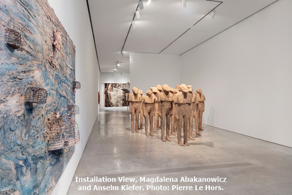 click to enlarge- double click to reduce Installation View, Magdalena Abakanowicz and Anselm Kiefer. Photo: Pierre Le Hors.