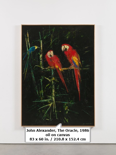 click to enlarge- double click to reduce John Alexander, The Oracle, 1986
oil on canvas
83 x 60 in. / 210.8 x 152.4 cm