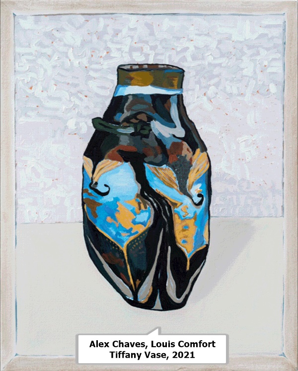click to enlarge- double click to reduce Alex Chaves, Louis Comfort Tiffany Vase, 2021