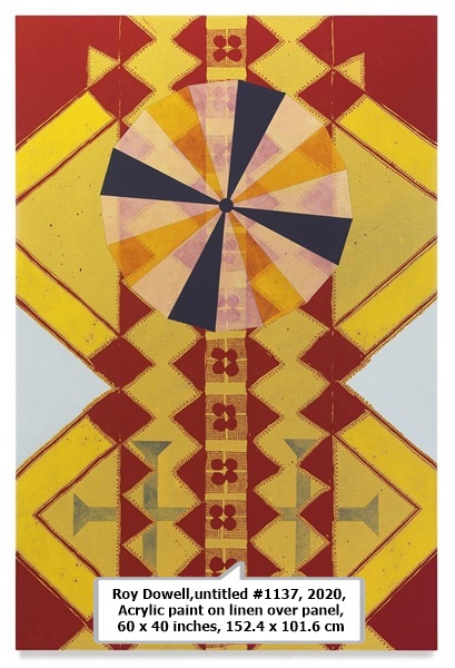 click to enlarge- double click to reduce Roy Dowell,untitled #1137, 2020, Acrylic paint on linen over panel, 60 x 40 inches, 152.4 x 101.6 cm
