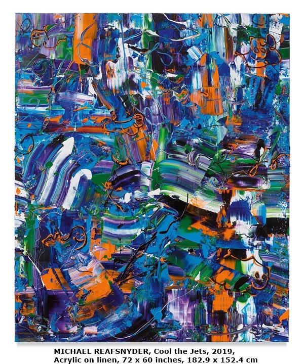MICHAEL REAFSNYDER, Cool the Jets, 2019, Acrylic on linen, 72 x 60 inches, 182.9 x 152.4 cm