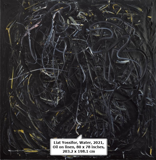 click to enlarge- double click to reduce Liat Yossifor, Water, 2021, Oil on linen, 80 x 78 inches, 203.2 x 198.1 cm