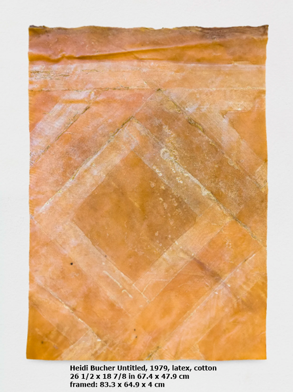click to enlarge- double click to reduce Open a larger version of the following image in a popup:
Heidi Bucher
Untitled, 1979
latex, cotton
26 1/2 x 18 7/8 in
67.4 x 47.9 cm
framed: 83.3 x 64.9 x 4 cm
