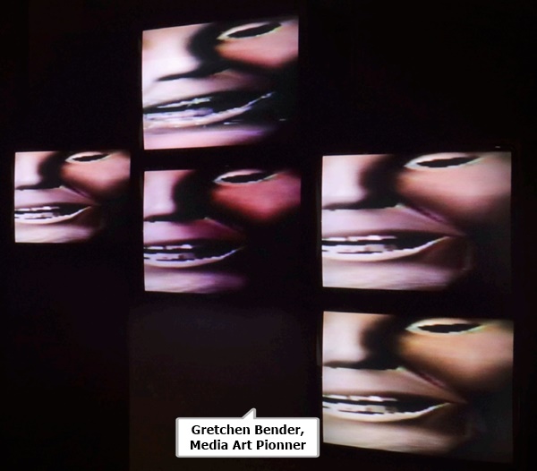click to enlarge- double click to reduce Gretchen Bender,
Media Art Pionner