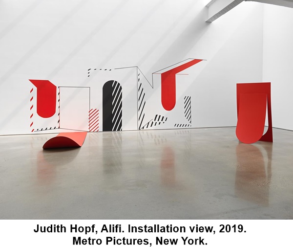 Judith Hopf, Alifi. Installation view, 2019. Metro Pictures, New York.