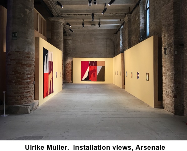 Ulrike Müller.  Installation views, Arsenale 
