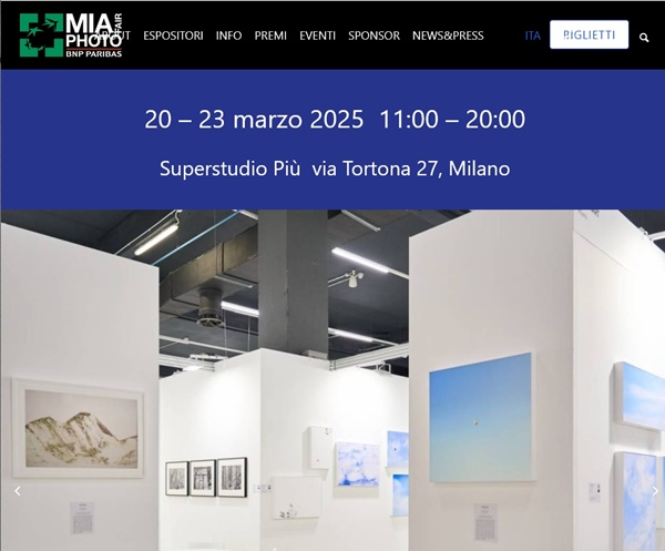 click to enlarge- double click to reduce MIA FAIR PHOTO 2025 Milan, italy - March 20 > 23, 2025 @MIAPhotoFair