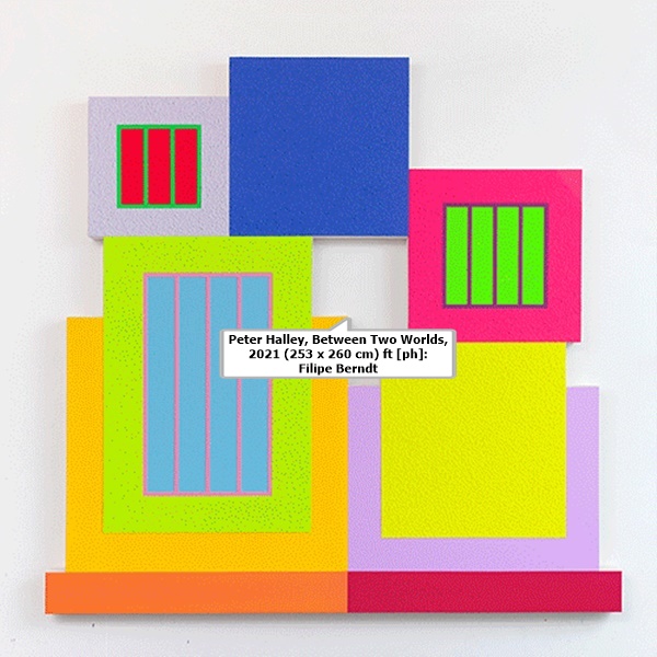 Peter Halley, Between Two Worlds, 2021 (253 x 260 cm) ft [ph]: Filipe Berndt