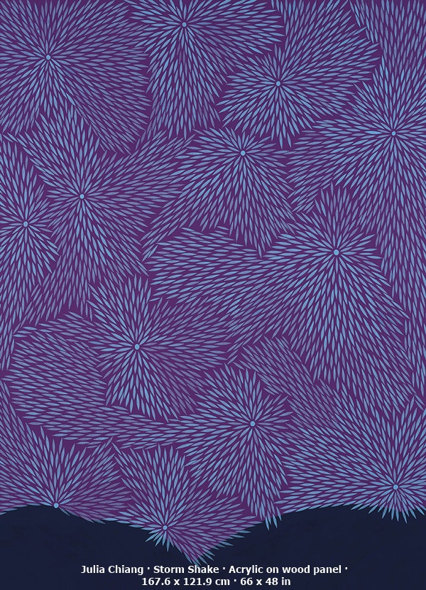 Julia Chiang · Storm Shake · Acrylic on wood panel · 167.6 x 121.9 cm · 66 x 48 in