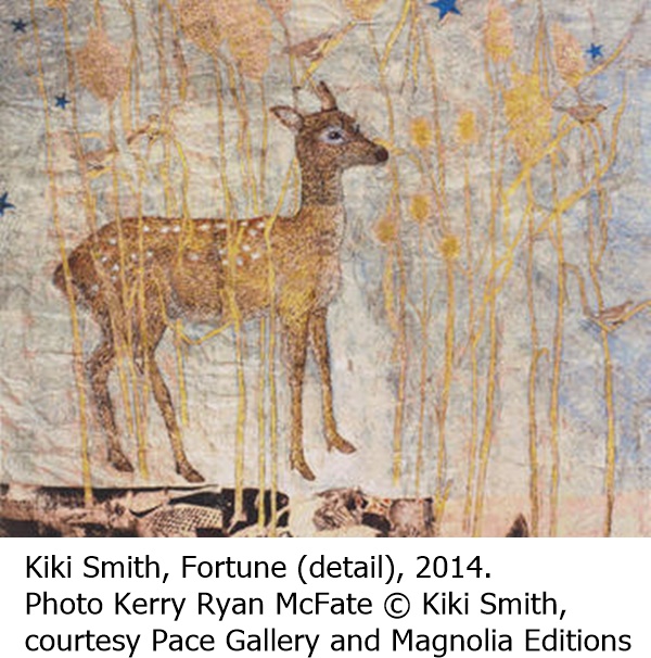 click to enlarge- double click to reduce Kiki Smith, Fortune (detail), 2014. Photo Kerry Ryan McFate © Kiki Smith, courtesy Pace Gallery and Magnolia Editions