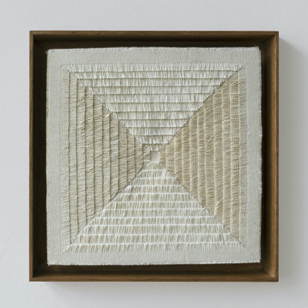click to enlarge- double click to reduce Sophie Rowley, The Square, 2020.
Cotton.
28 H x 28 W cm (framed)
£1,700 inc. VAT