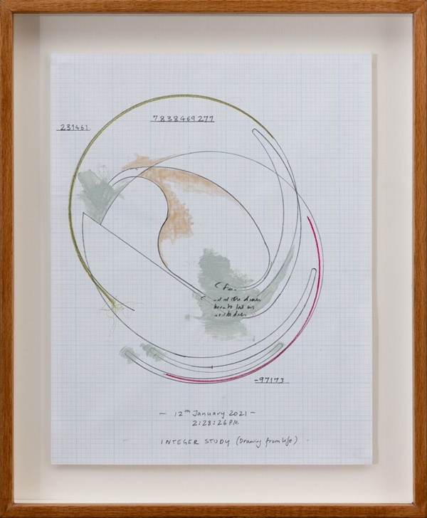 Jitish Kallat,Integer Study (drawing from life)