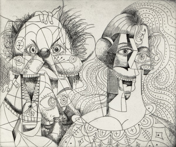 George Condo
Untitled, 2019
Etching and drypoint, on wove paper
20 x 24 in.
Edition of 25