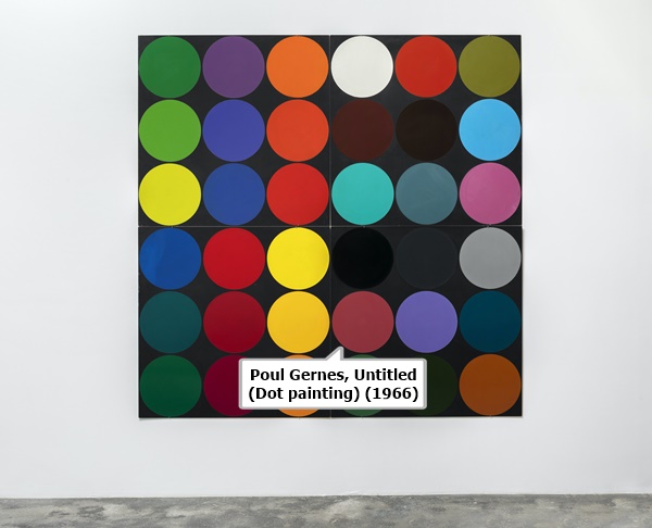 click to enlarge- double click to reduce Poul Gernes, Untitled (Dot painting) (1966)