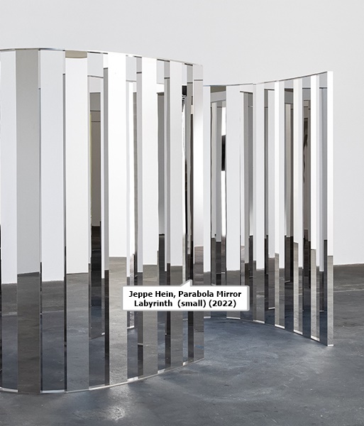 click to enlarge- double click to reduce Jeppe Hein, Parabola Mirror Labyrinth (small) (2022)