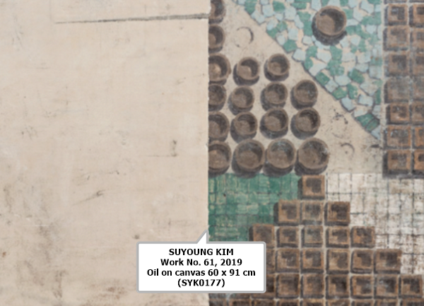 click to enlarge- double click to reduce SUYOUNG KIM
Work No. 61, 2019
Oil on canvas
60 x 91 cm
(SYK0177)