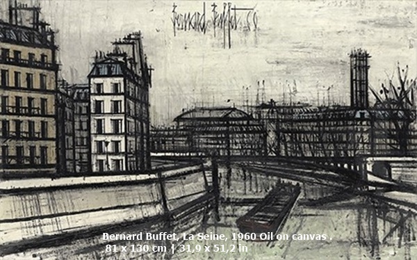 Bernard Buffet

La Seine, 1960

Oil on canvas . 81 x 130 cm | 31,9 x 51,2 in

