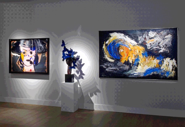 click to enlarge- double click to reduce Installation view booth 104