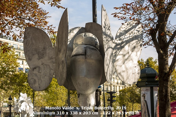 Manolo Valdés, Triple Butterfly, 2019
Aluminium
310 x 338 x 203 cm - 122 x 133 x 80 in