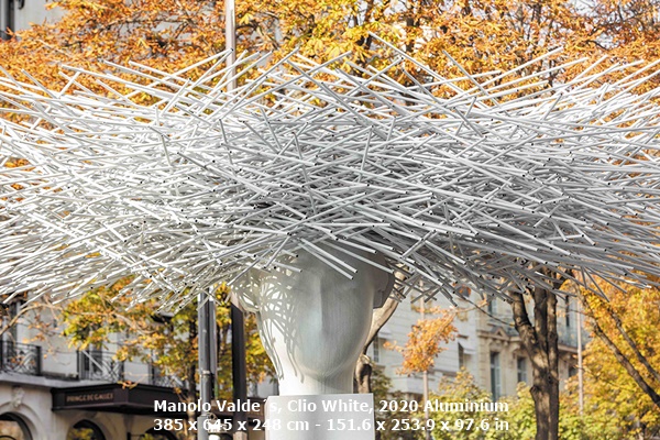 Manolo Valdés, Clio White, 2020
Aluminium
385 x 645 x 248 cm - 151.6 x 253.9 x 97.6 in