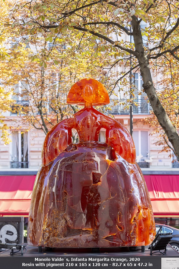 Manolo Valdés, Infanta Margarita Orange, 2020
Resin with pigment
210 x 165 x 120 cm - 82.7 x 65 x 47.2 in
